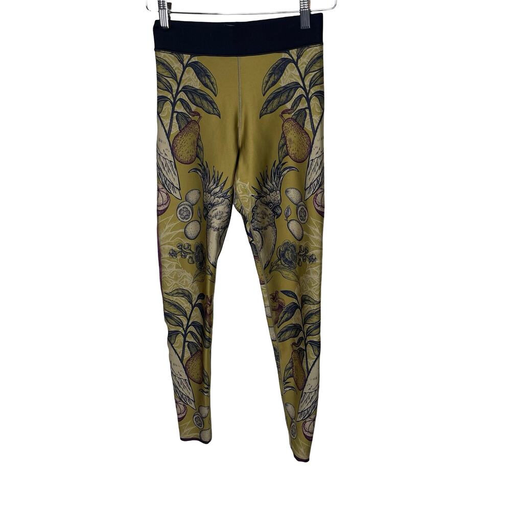 Ultracor Yellow Botanical Print Leggings